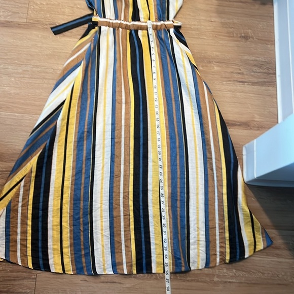 Sandro taila striped linen-blend maxi dress Size - 38/US 6 - Picture 16 of 16